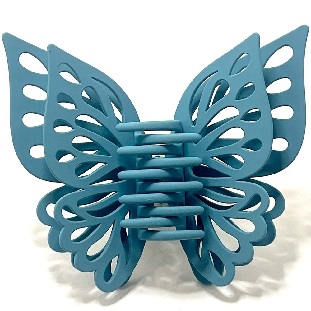 NEW Oversized Double Layer Cut Out Butterfly Hair Claw Y2K - Picture 2 of 3
